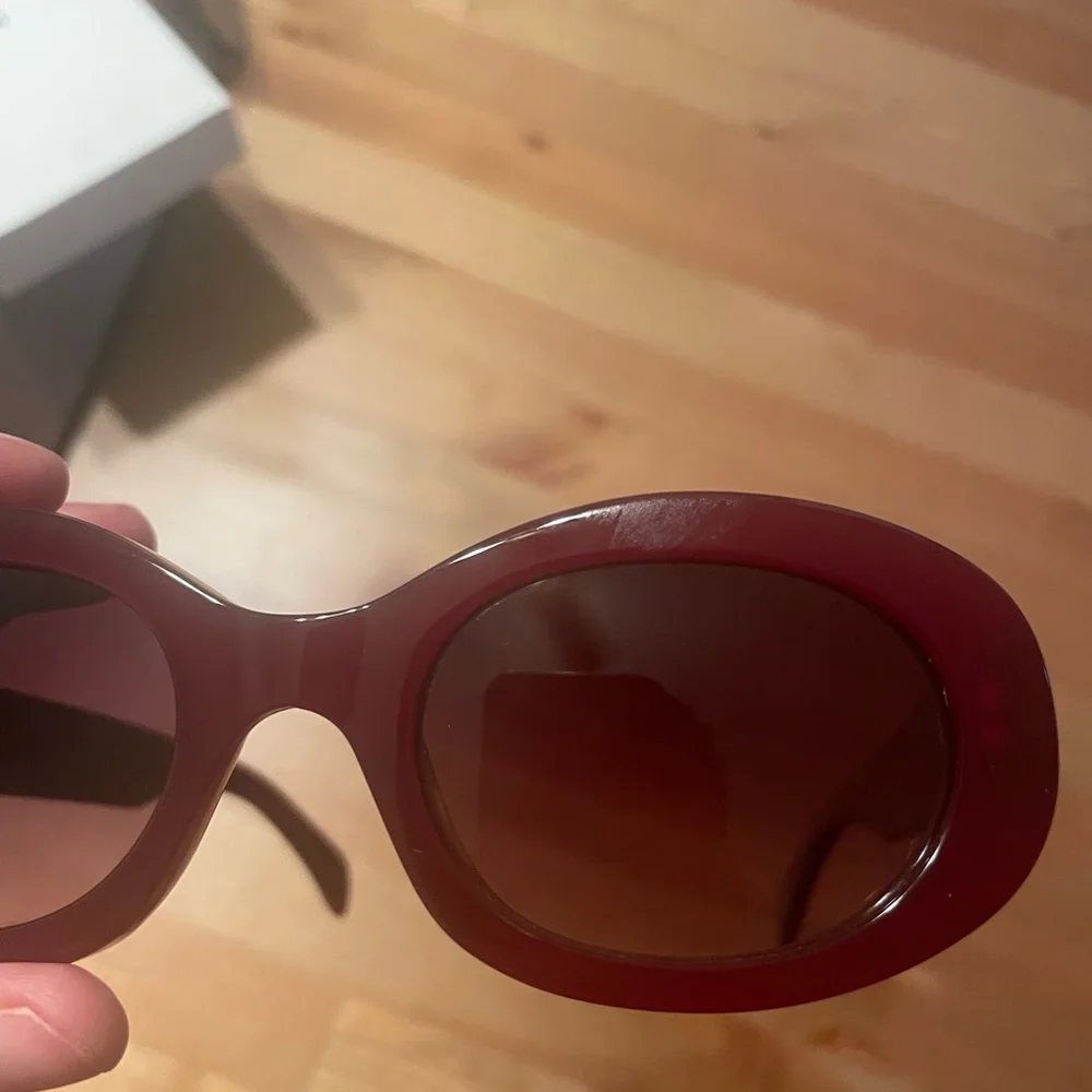 Celine Triomphe Oval Acetate Sunglasses - Picture 15 of 16